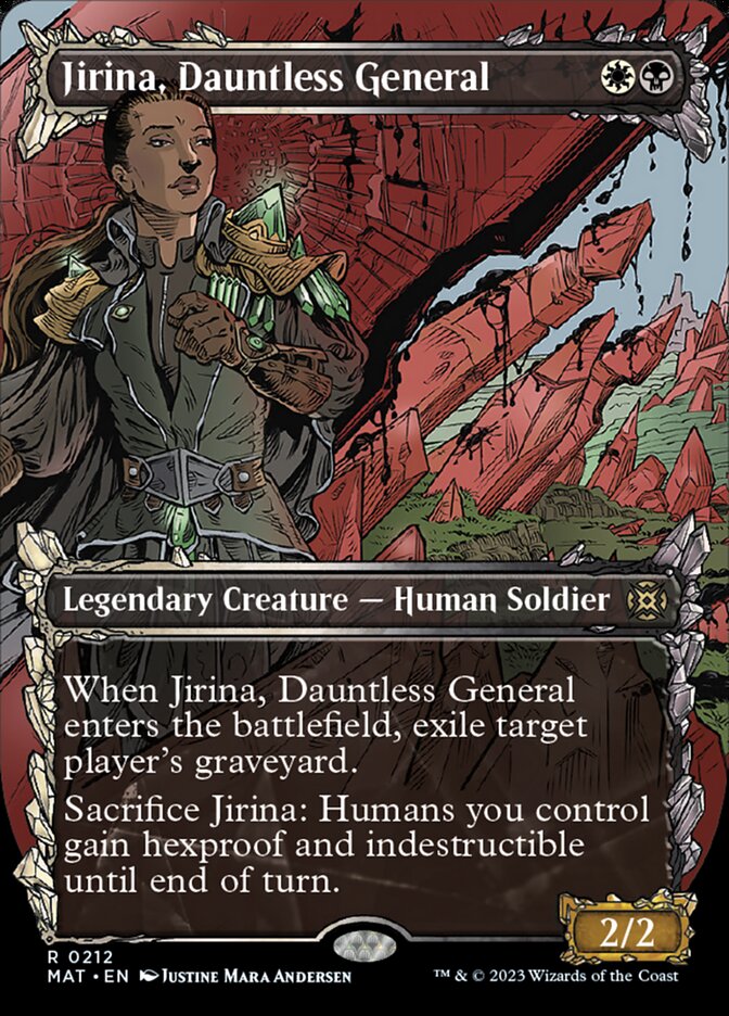 Jirina, Dauntless General (Showcase Halo Foil) [March of the Machine: The Aftermath] | Spectrum Games