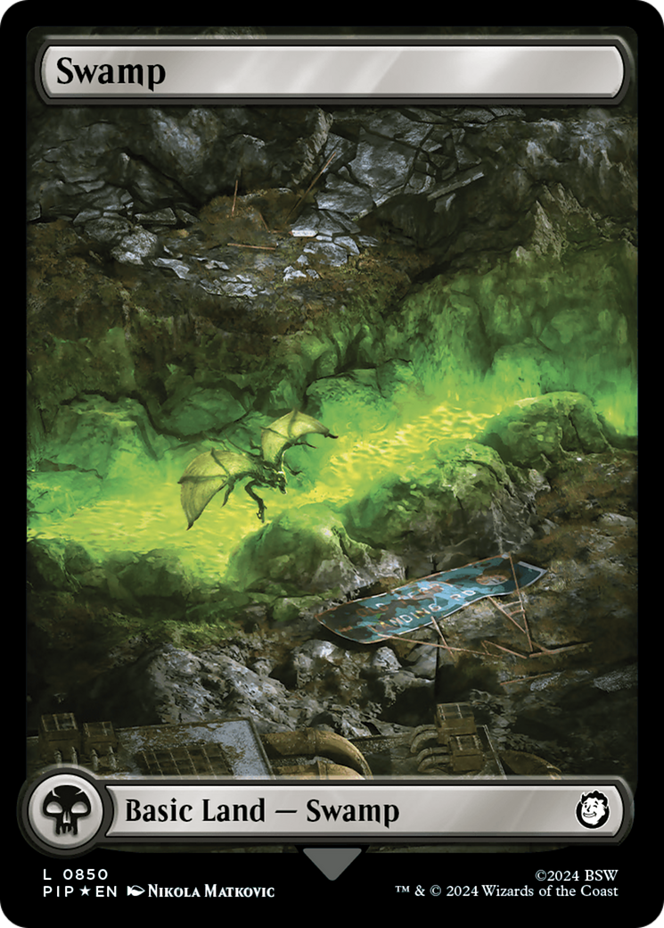 Swamp (0850) (Surge Foil) [Fallout] | Spectrum Games