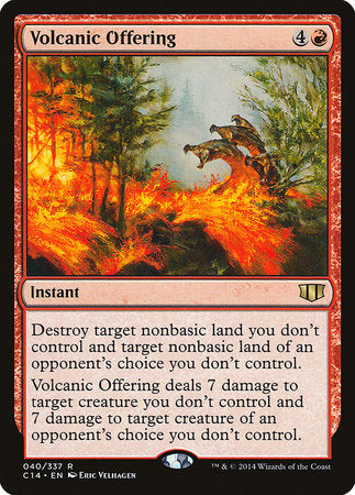 Volcanic Offering [Commander 2014] | Spectrum Games