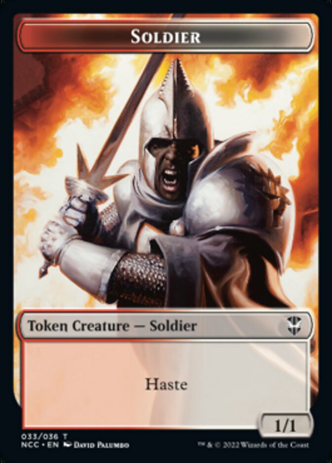 Soldier (33) // Devil Double-sided Token [Streets of New Capenna Commander Tokens] | Spectrum Games