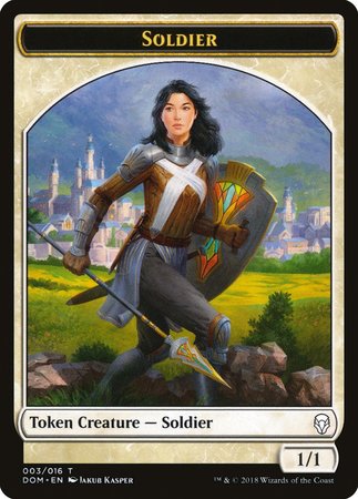 Soldier Token [Dominaria Tokens] | Spectrum Games