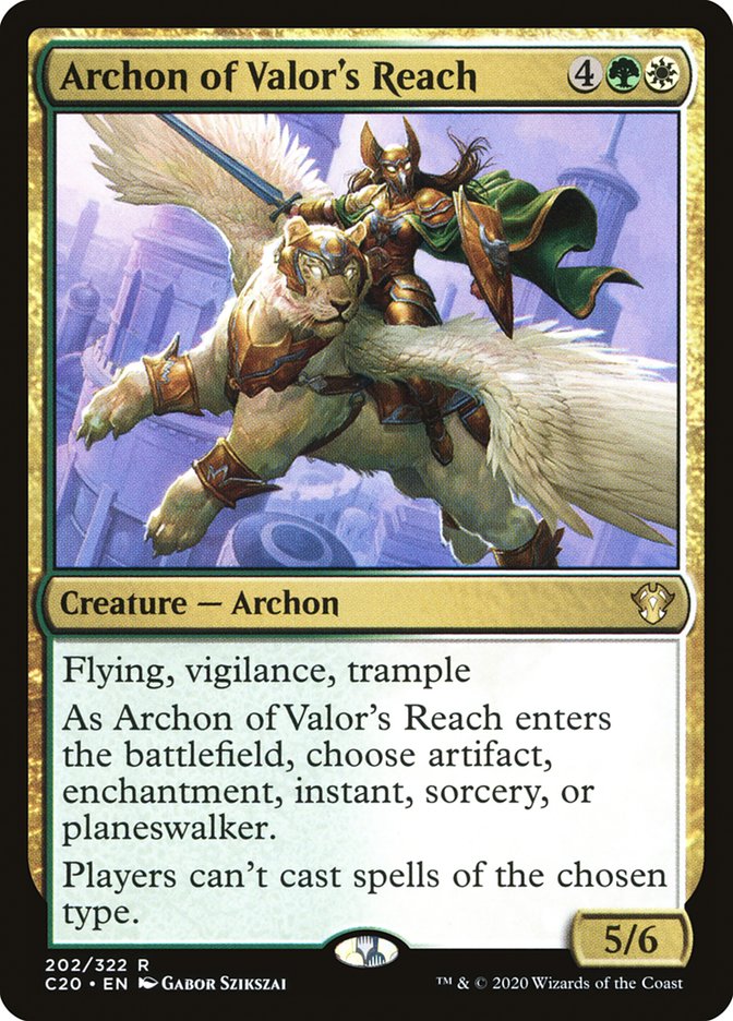 Archon of Valor's Reach [Commander 2020] | Spectrum Games