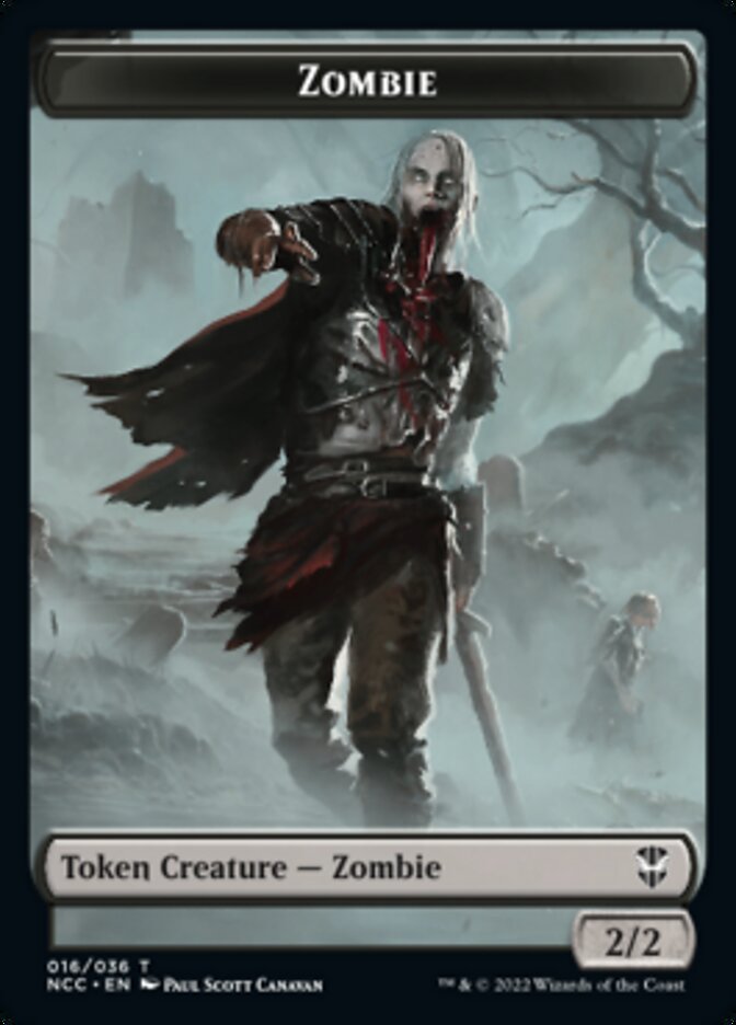 Zombie // Drake Double-sided Token [Streets of New Capenna Commander Tokens] | Spectrum Games