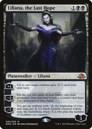 Liliana, the Last Hope [Eldritch Moon] | Spectrum Games