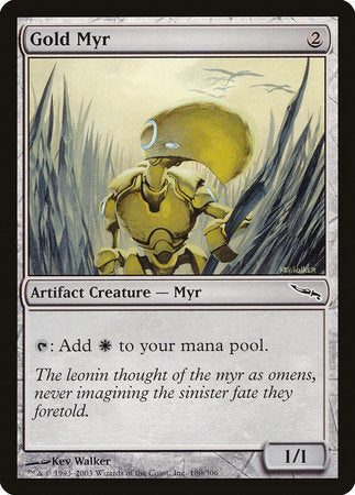 Gold Myr [Mirrodin] | Spectrum Games