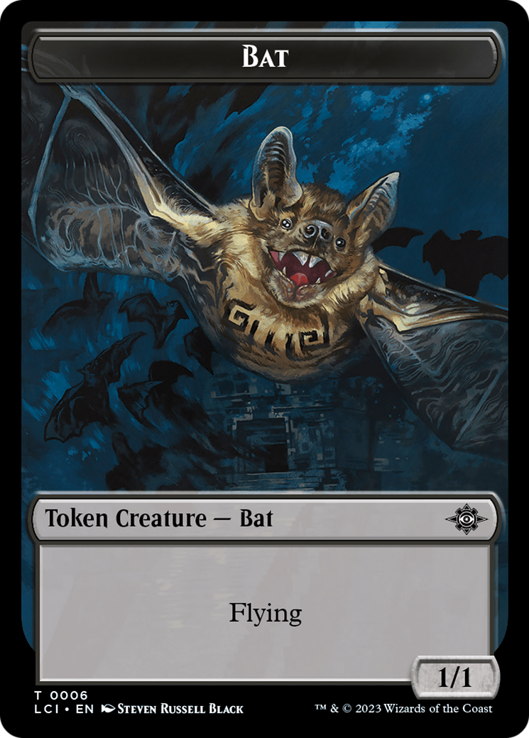 Bat // Vampire (0004) Double-Sided Token [The Lost Caverns of Ixalan Commander Tokens] | Spectrum Games