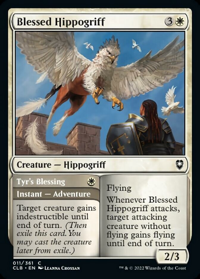 Blessed Hippogriff // Tyr's Blessing [Commander Legends: Battle for Baldur's Gate] | Spectrum Games