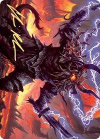Kardur, Doomscourge Art Card (Gold-Stamped Signature) [Kaldheim: Art Series] | Spectrum Games