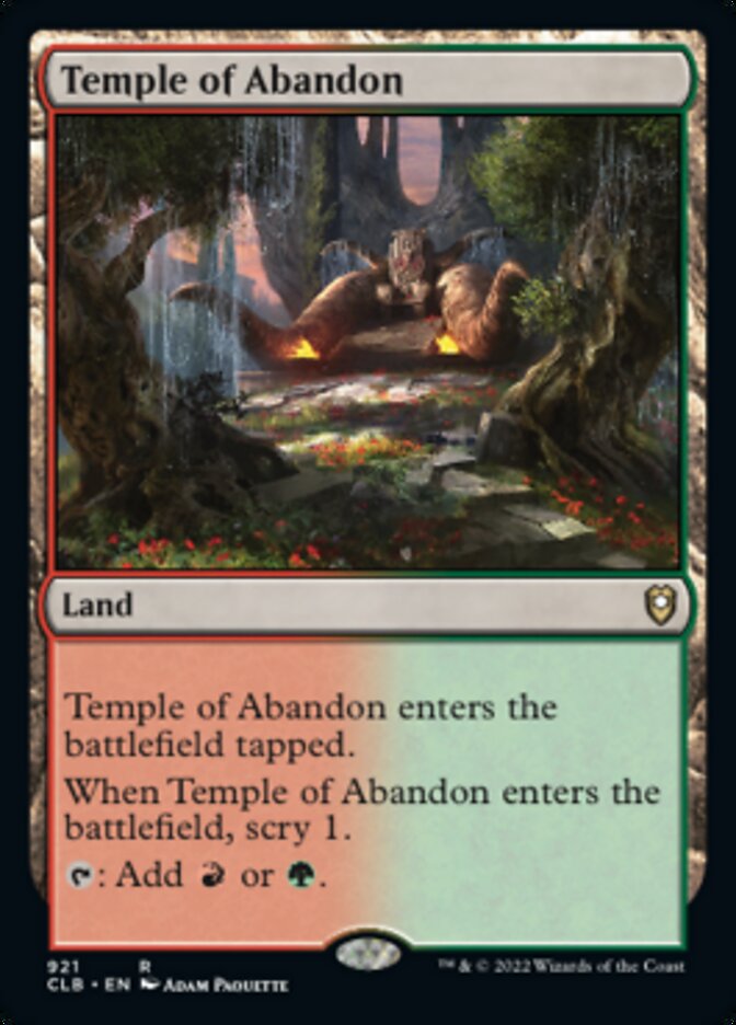 Temple of Abandon [Commander Legends: Battle for Baldur's Gate] | Spectrum Games