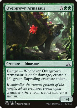 Overgrown Armasaur [Rivals of Ixalan] | Spectrum Games