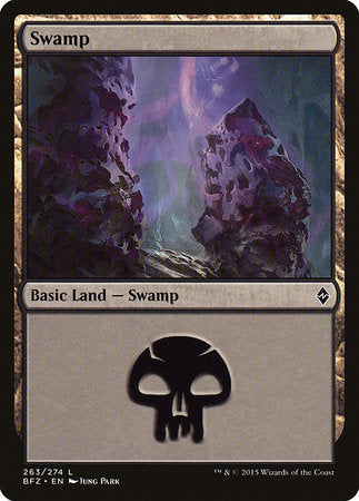 Swamp (263) [Battle for Zendikar] | Spectrum Games