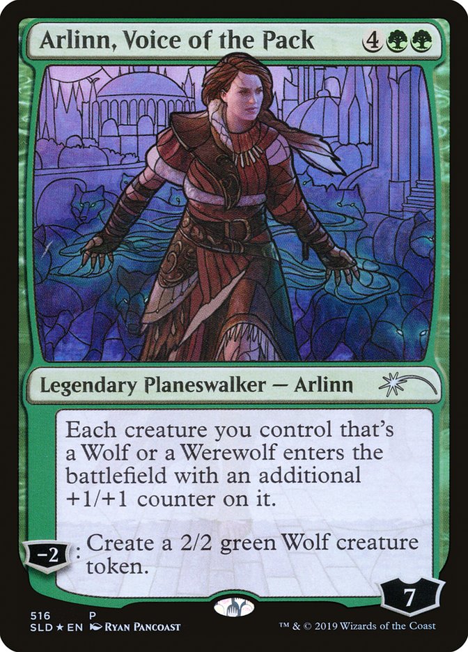 Arlinn, Voice of the Pack (Stained Glass) [Secret Lair Drop Promos] | Spectrum Games