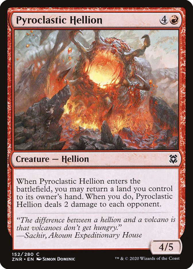 Pyroclastic Hellion [Zendikar Rising] | Spectrum Games