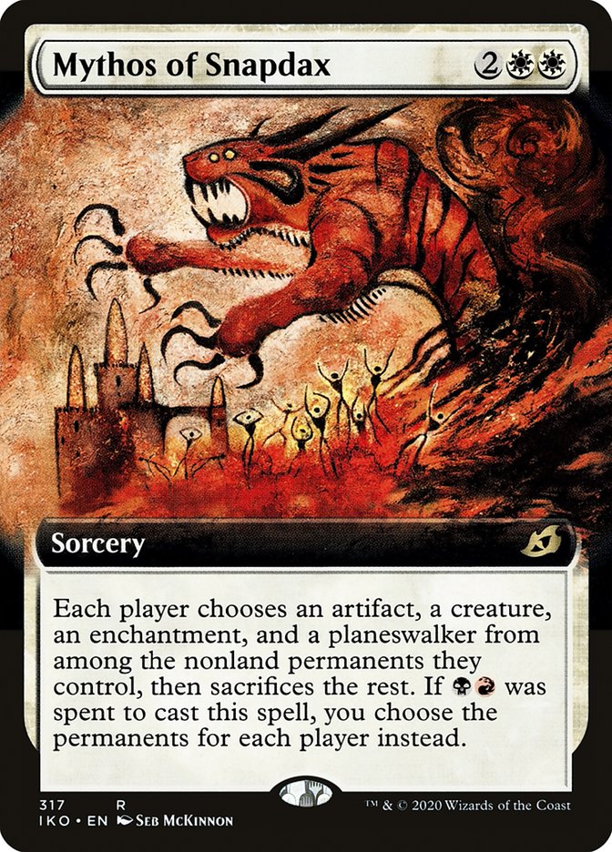 Mythos of Snapdax (Extended Art) [Ikoria: Lair of Behemoths] | Spectrum Games