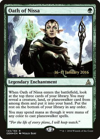 Oath of Nissa [Oath of the Gatewatch Promos] | Spectrum Games