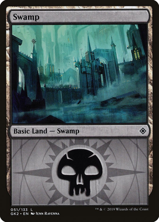 Swamp (51) [Ravnica Allegiance Guild Kit] | Spectrum Games