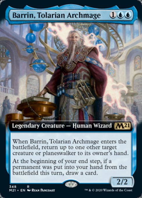 Barrin, Tolarian Archmage (Extended Art) [Core Set 2021] | Spectrum Games