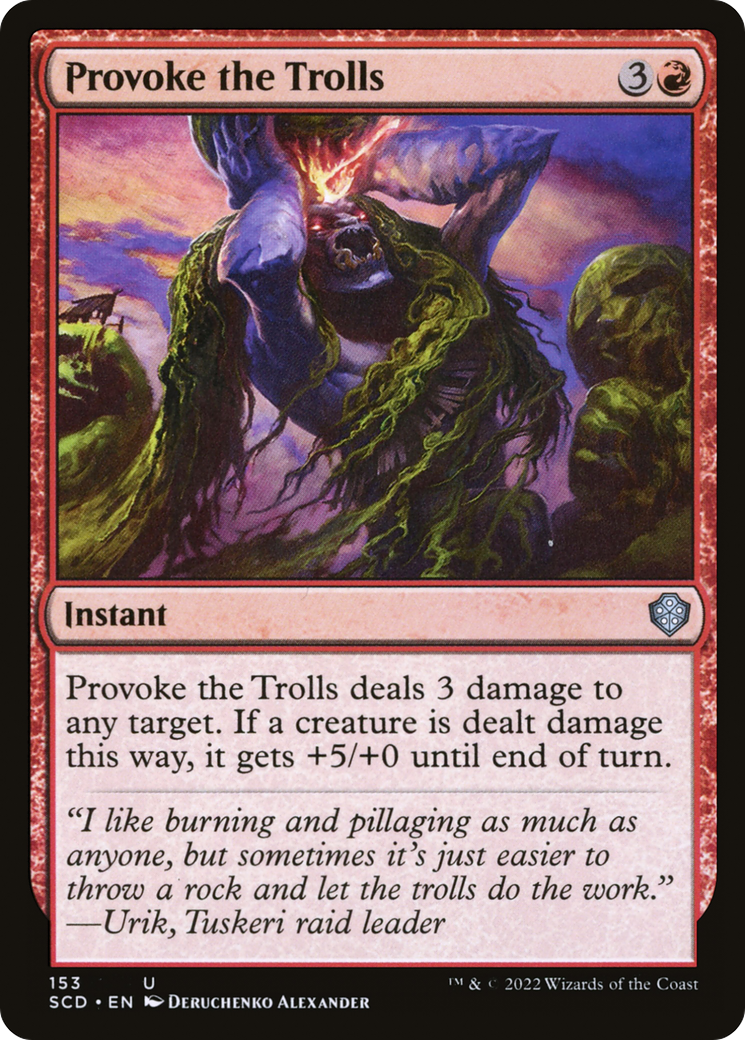 Provoke the Trolls [Starter Commander Decks] | Spectrum Games