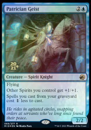 Patrician Geist [Innistrad: Midnight Hunt Prerelease Promos] | Spectrum Games