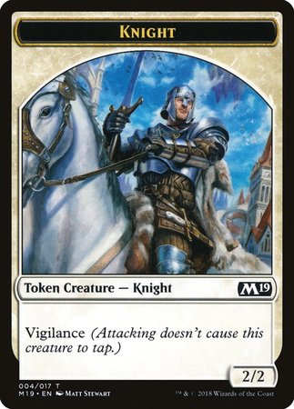 Knight Token [Core Set 2019 Tokens] | Spectrum Games