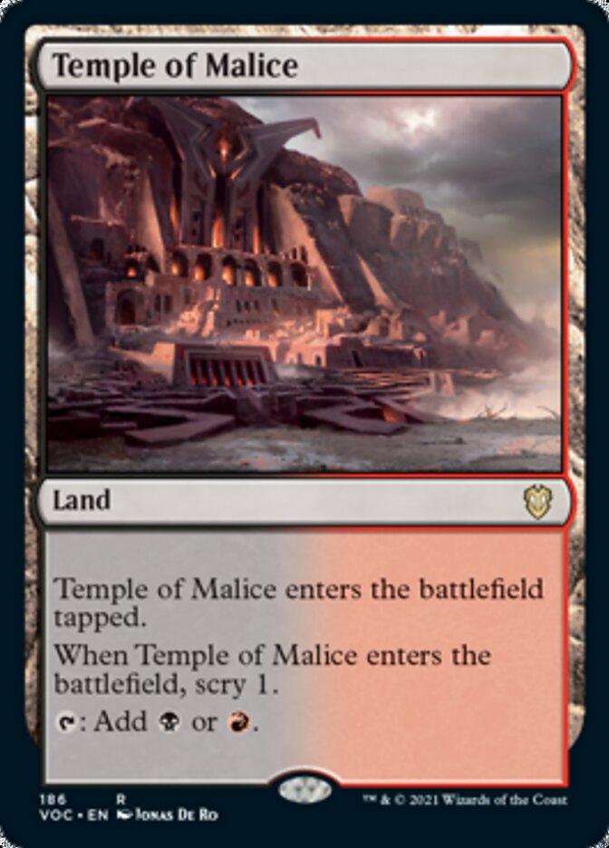 Temple of Malice [Innistrad: Crimson Vow Commander] | Spectrum Games