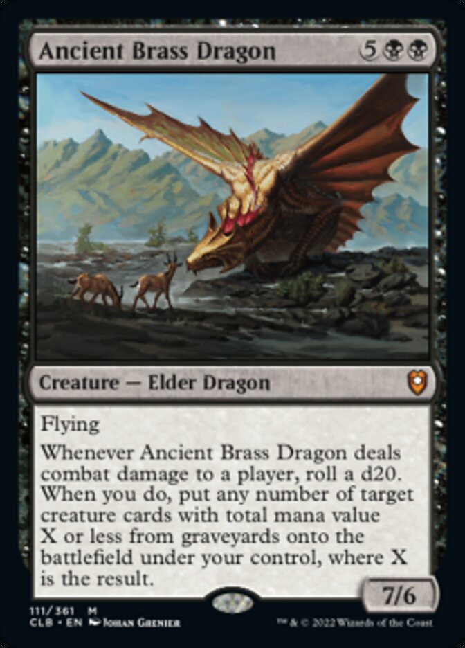 Ancient Brass Dragon [Commander Legends: Battle for Baldur's Gate] | Spectrum Games