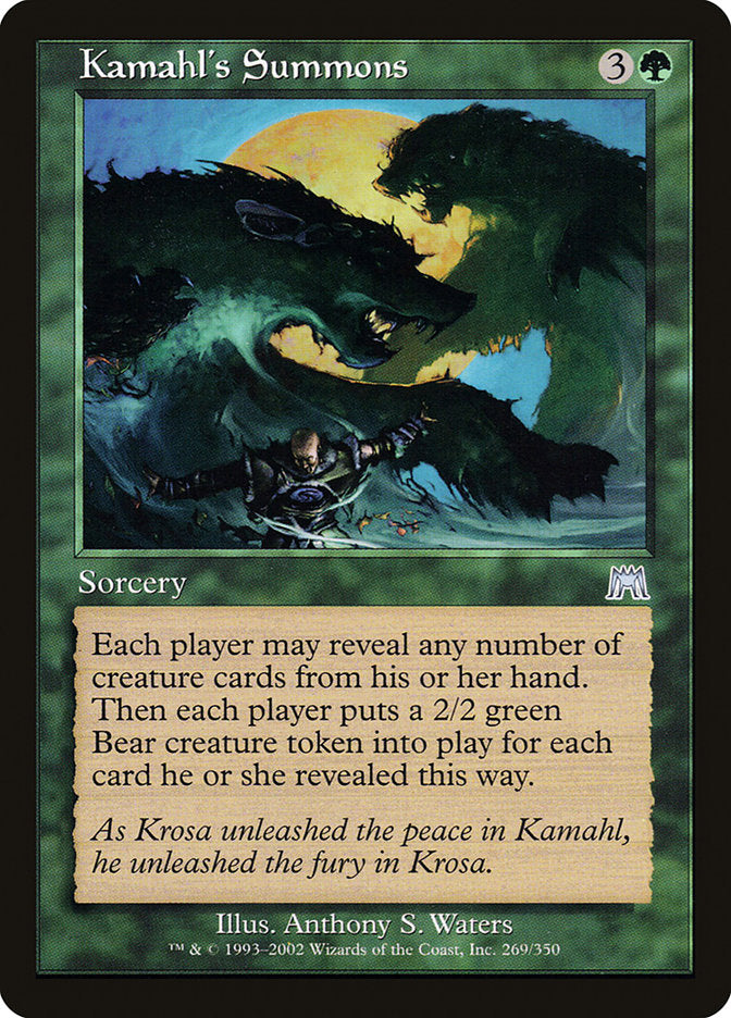 Kamahl's Summons [Onslaught] | Spectrum Games