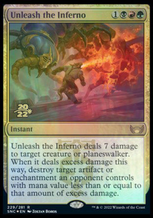 Unleash the Inferno [Streets of New Capenna Prerelease Promos] | Spectrum Games