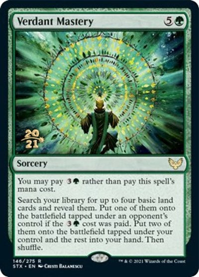 Verdant Mastery [Strixhaven: School of Mages Prerelease Promos] | Spectrum Games