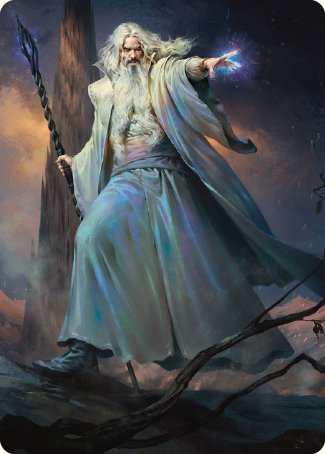 Saruman of Many Colors Art Card [The Lord of the Rings: Tales of Middle-earth Art Series] | Spectrum Games