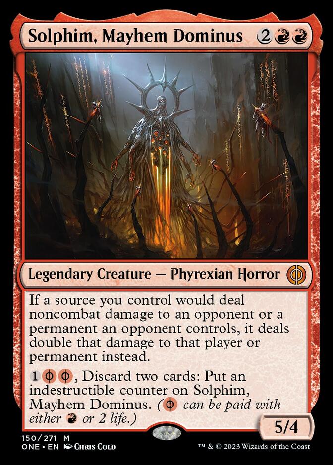 Solphim, Mayhem Dominus [Phyrexia: All Will Be One] | Spectrum Games