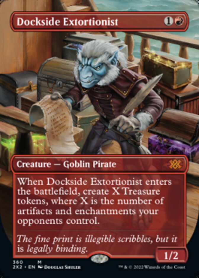 Dockside Extortionist (Borderless Alternate Art) [Double Masters 2022] | Spectrum Games