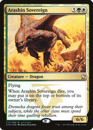 Arashin Sovereign [Dragons of Tarkir Promos] | Spectrum Games