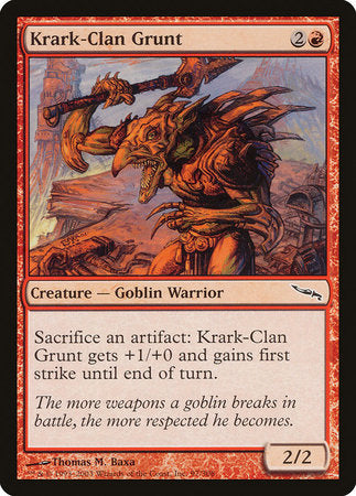 Krark-Clan Grunt [Mirrodin] | Spectrum Games