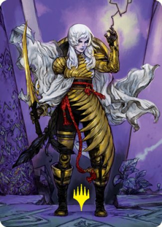 The Wandering Emperor 1 Art Card (Gold-Stamped Signature) [Kamigawa: Neon Dynasty Art Series] | Spectrum Games